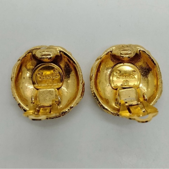 Chanel Earrings Gold Vintage - Picture 5 of 9